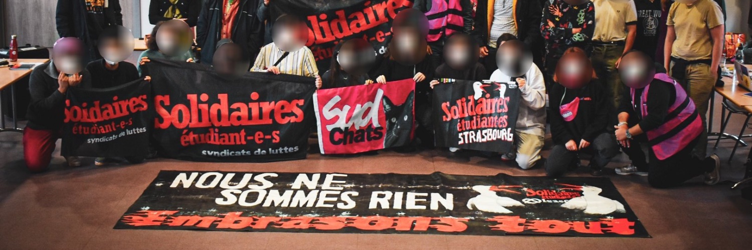 Solidaires étudiant-e-s banner