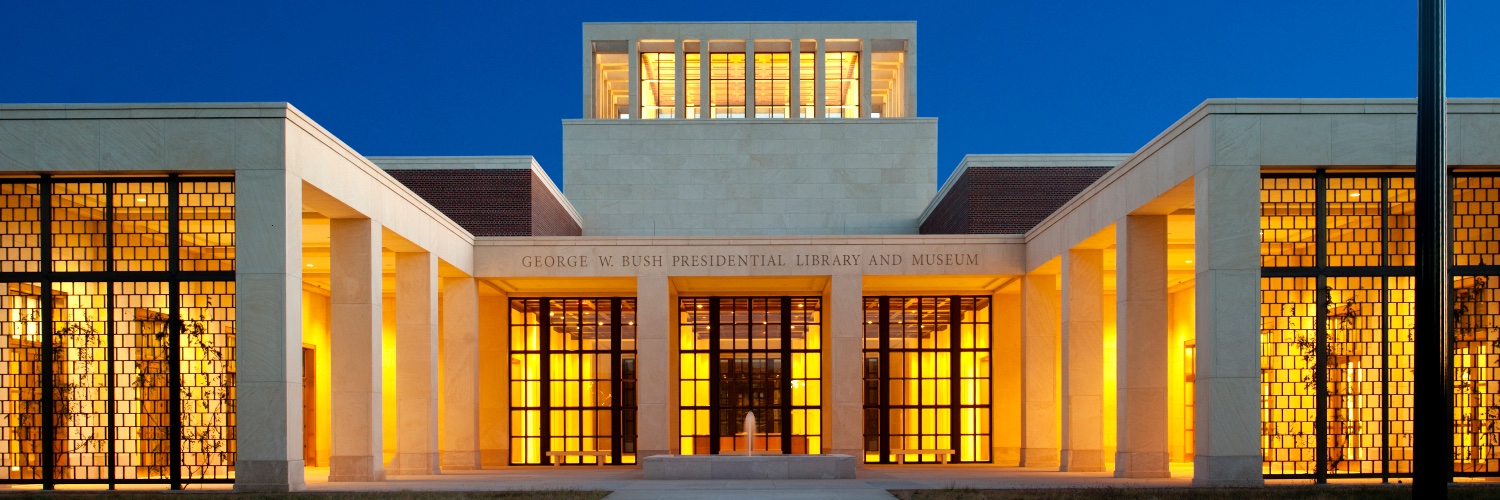 George W. Bush Presidential Center's banner