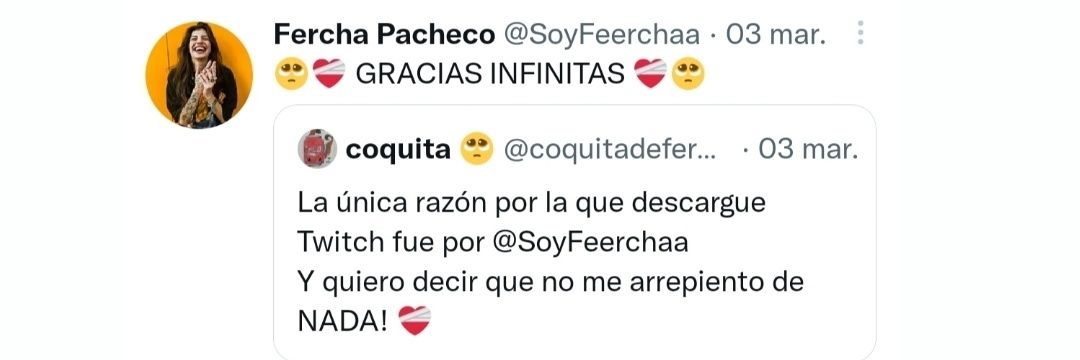 coquitadefercha's profile banner image