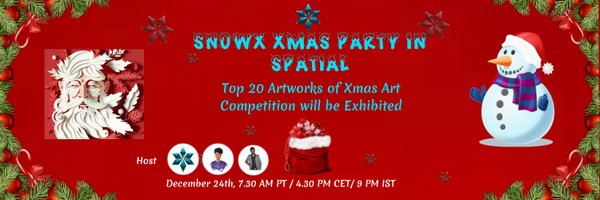 SnowX - 12/24 Xmas 3D art competition Profile Banner