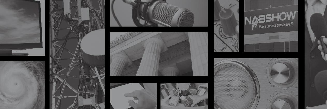 National Association of Broadcasters's banner