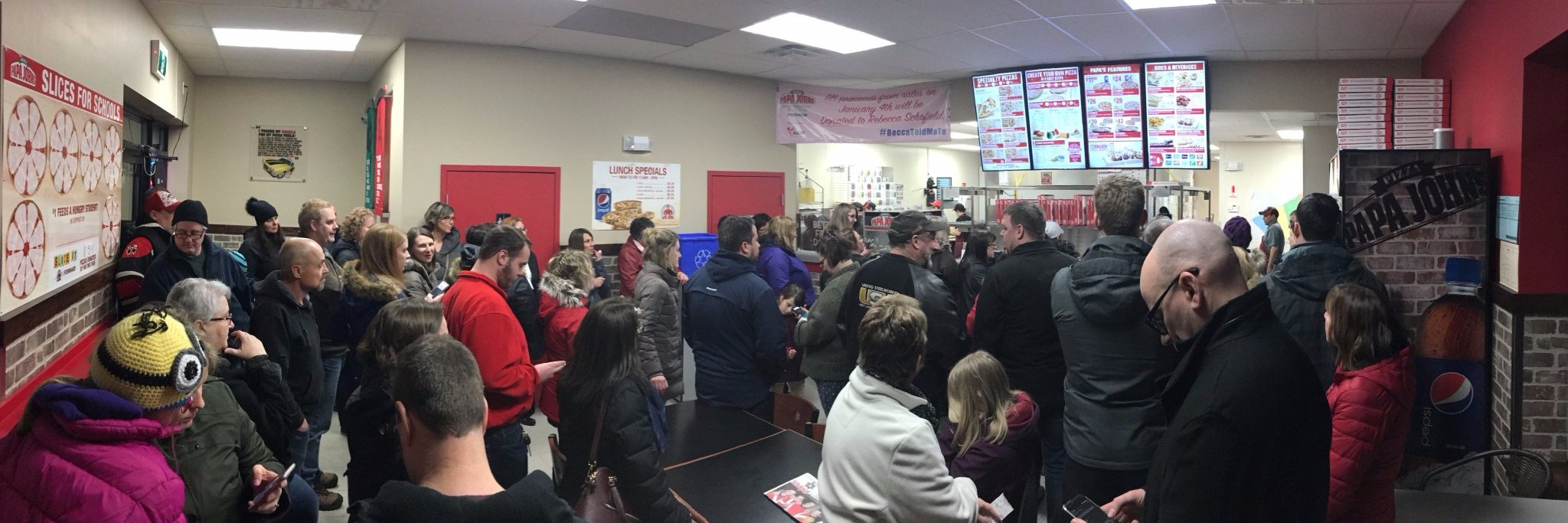 Papa John's Atlantic banner