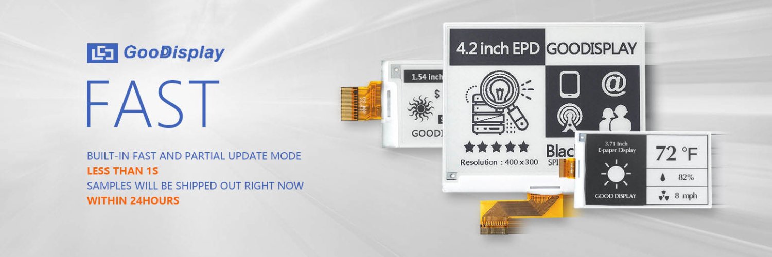 Good Display ePaper banner