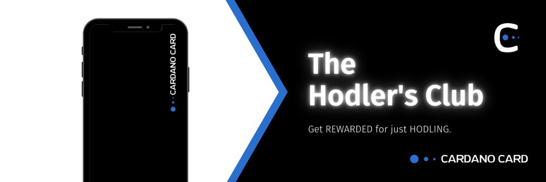 THE HODLER'S CLUB - | Cardano Card | banner