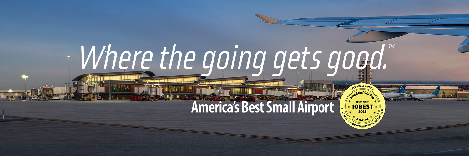 Gerald R. Ford International Airport banner
