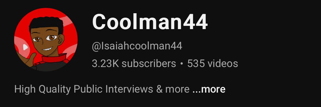 Isaiahcoolman44's profile banner image