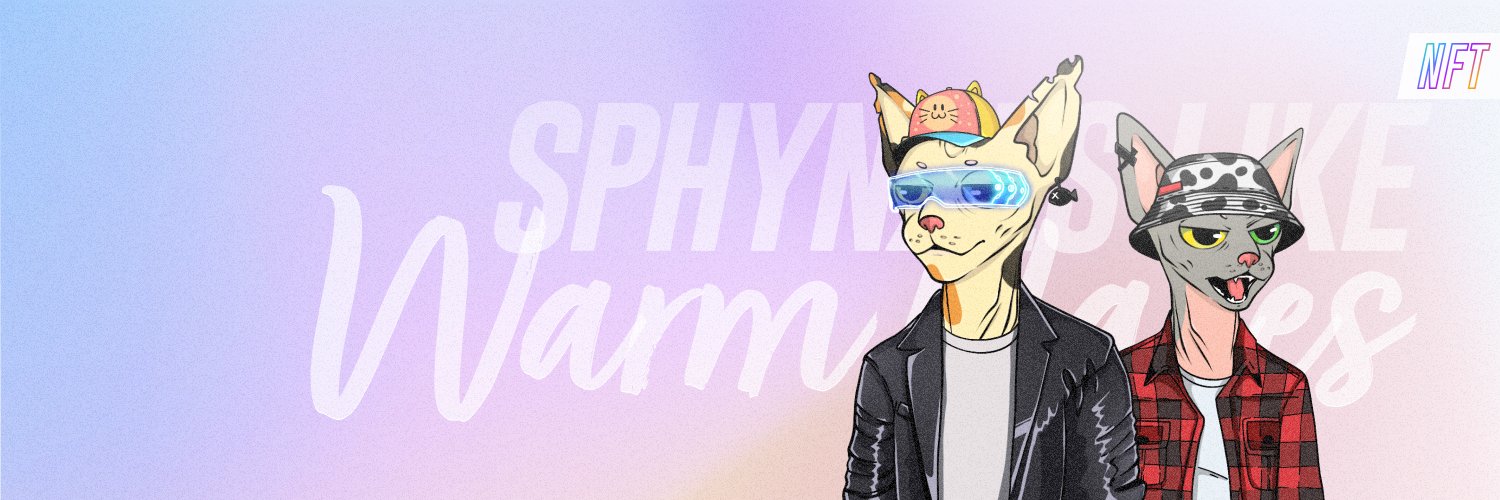 Sphynxes Like Warm Places NFT banner