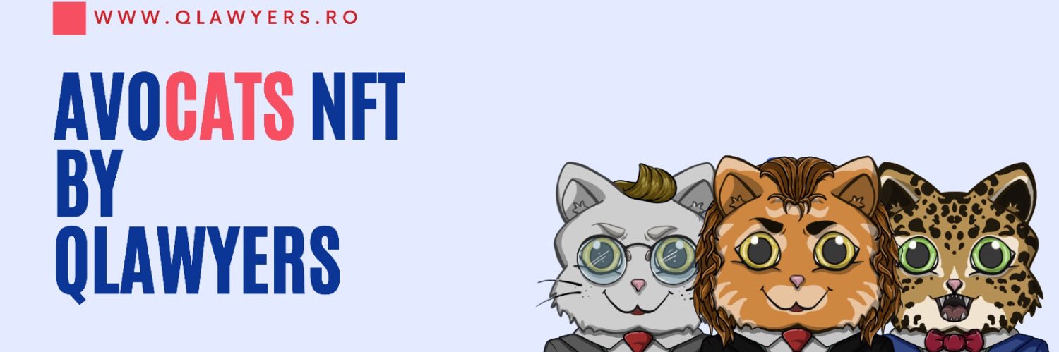 AvoCats NFT | by Qlawyers.ro banner
