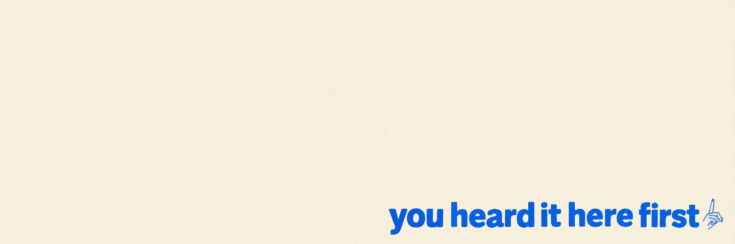 First To Hear It banner