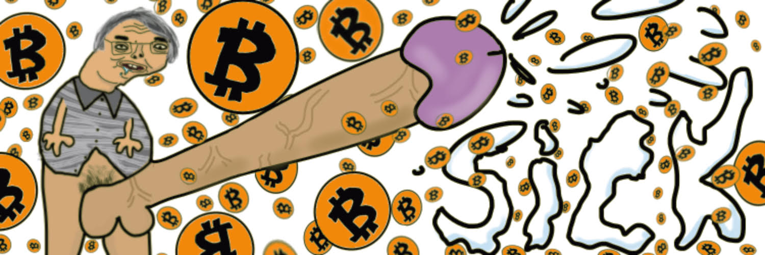 Satoshi with Dick $SICK banner