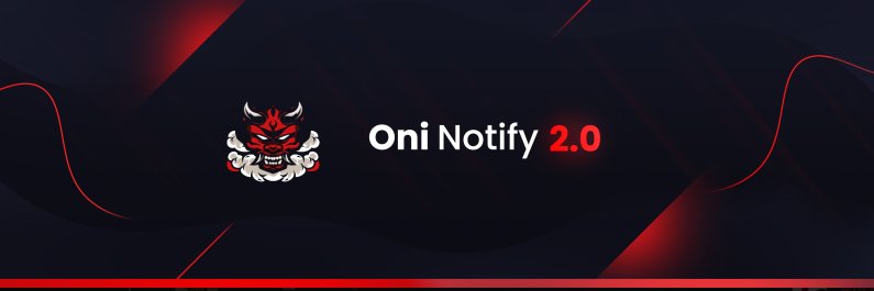 Oni Notify banner