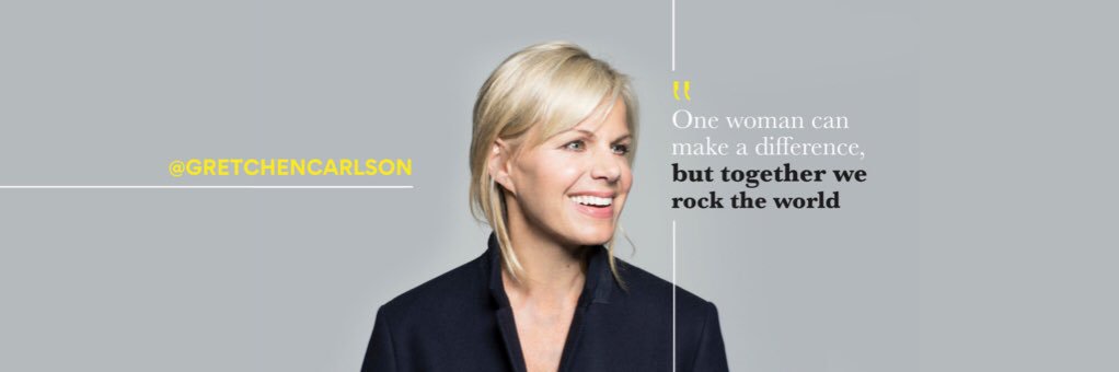 Gretchen Carlson's banner