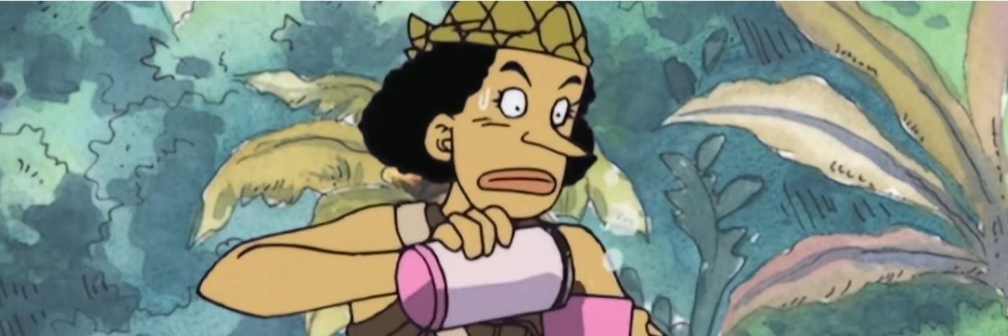 Usopp takes a sip every day's banner