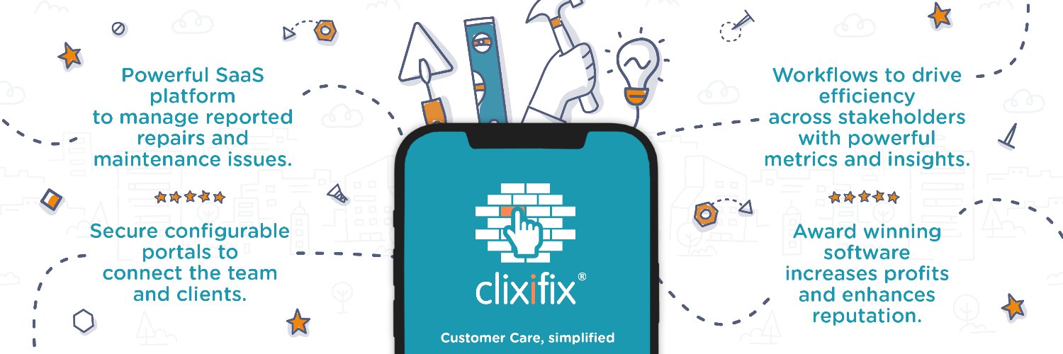clixifix® Customer Care software.👷🏻‍♂️👷🏼‍♀️📱 banner