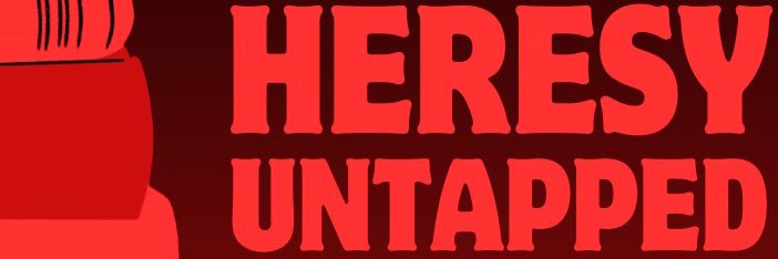 The Heresy Untapped Book Club banner