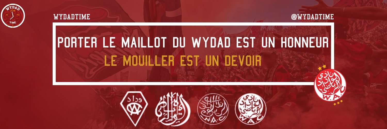 Wydad Time 🇲🇦🇵🇸🔴's banner