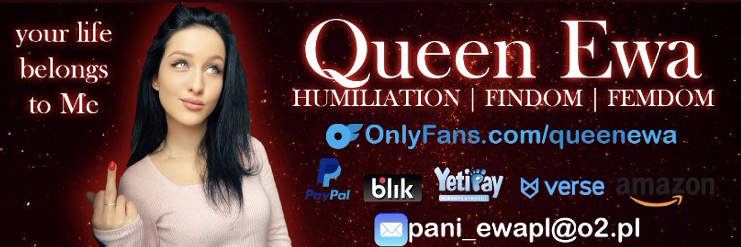 👑 Superior Queen Ewa 👑 Polska Mistress 🖤 Profile Banner