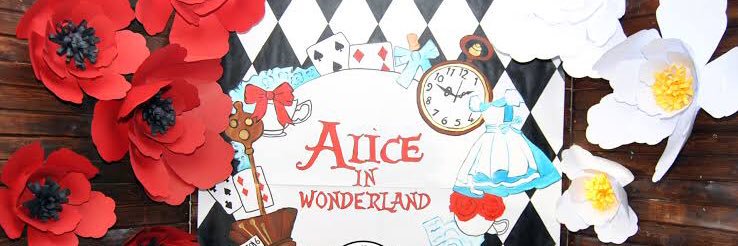 Alice in wonderland banner
