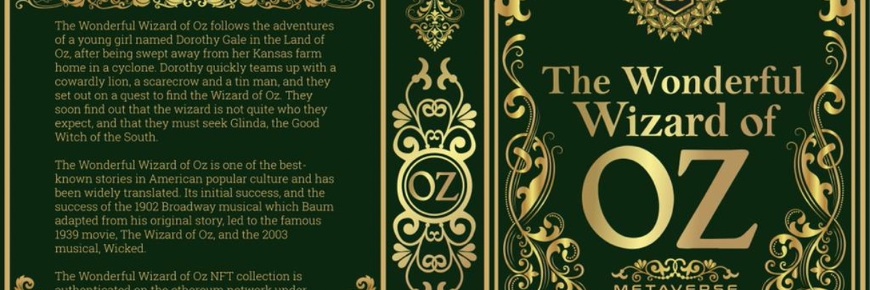 The Wonderful Wizard of Oz NFT banner