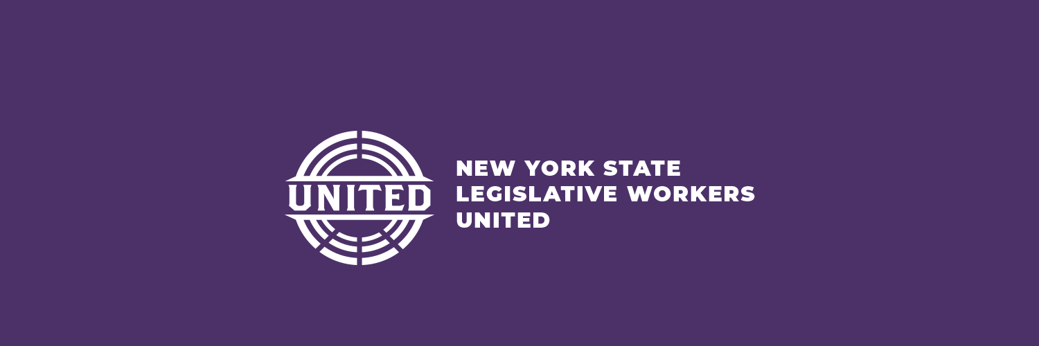 New York State Legislative Workers United banner