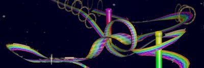 Rainbow Road from Mario Kart DS banner