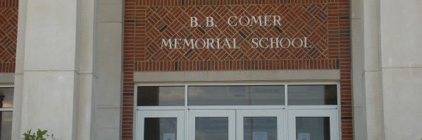 B. B. Comer Memorial banner