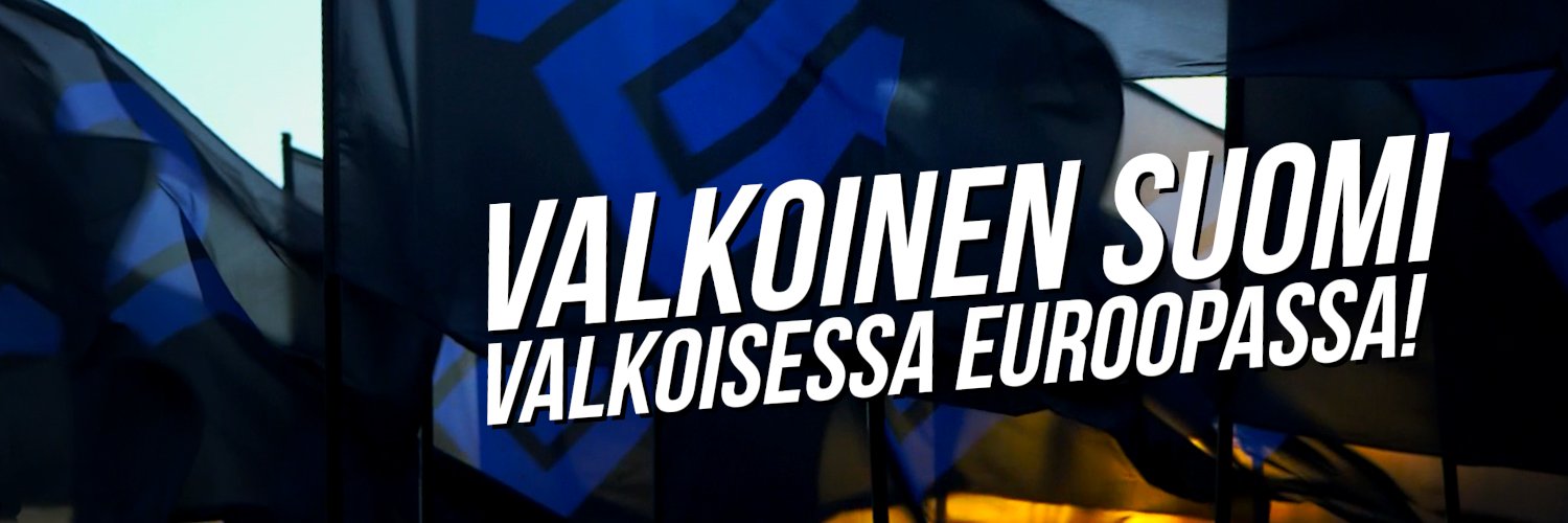 Sinimusta Helsinki's banner