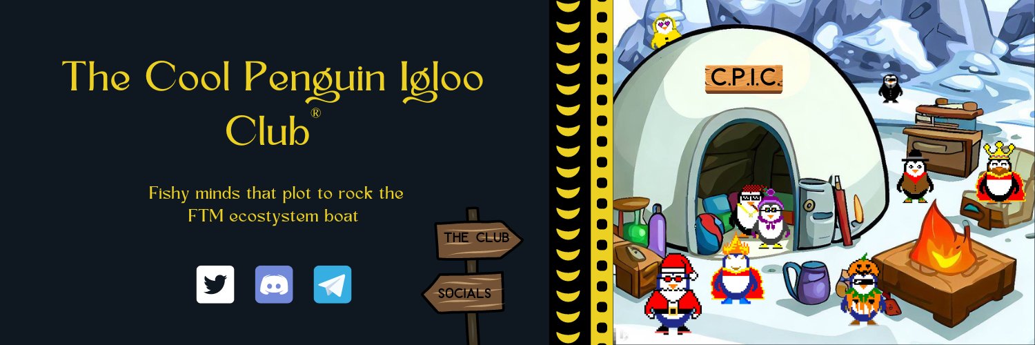 Cool Penguin Igloo Club NFT || $FISHY || $FTM 🐧 banner