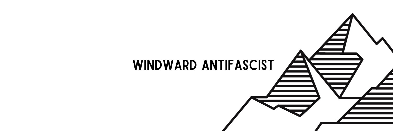 windward antifascist's banner