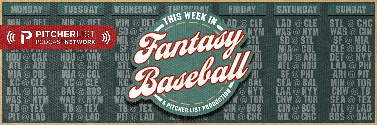 This Week in Fantasy Baseball banner