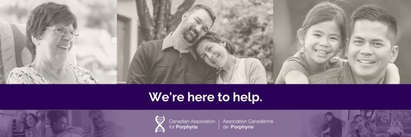 Canadian Association for Porphyria Profile Banner