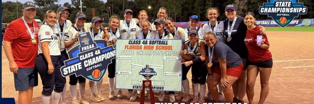 Fort Walton Beach Softball's banner