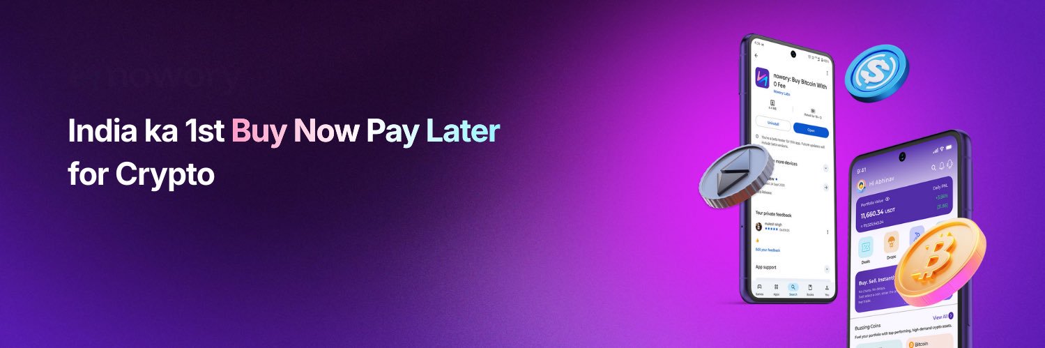 Nowory - Bitcoin in India with EMI banner