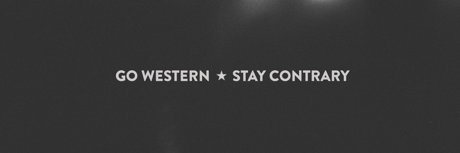 Contrary Western banner