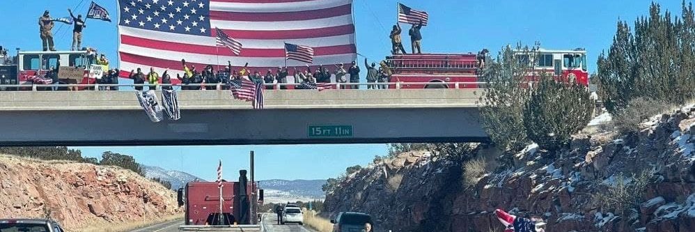 Truckers for Freedom banner
