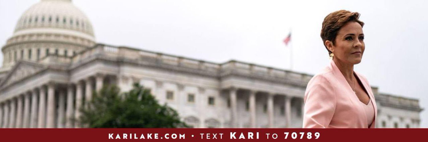 Kari Lake War Room's banner