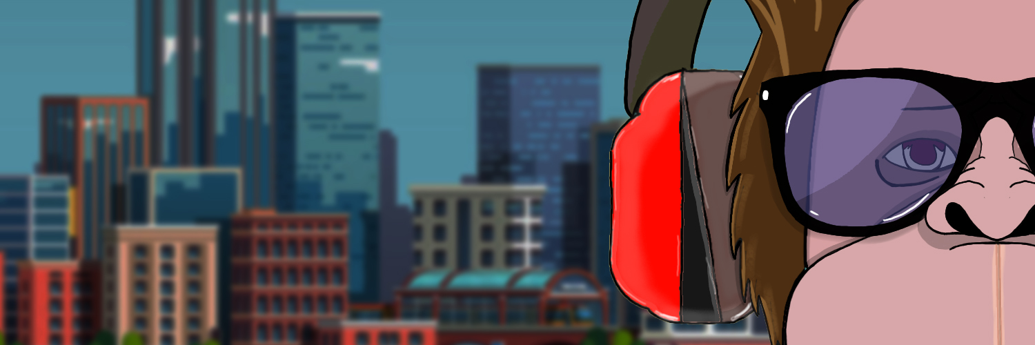 Monkey on Niche Klub banner