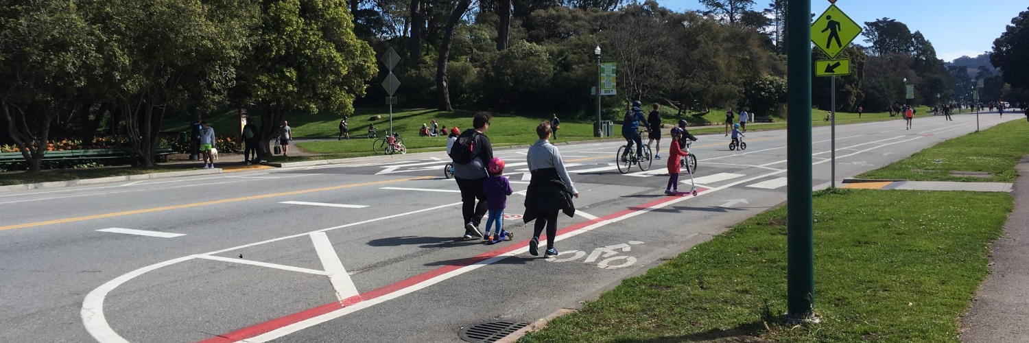 Car-Free JFK (aka JFK Promenade) banner