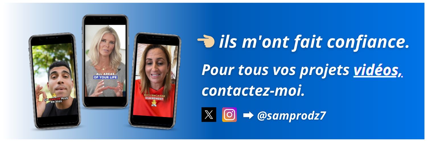 SAM • MONTEUR VIDÉO 🎬 banner