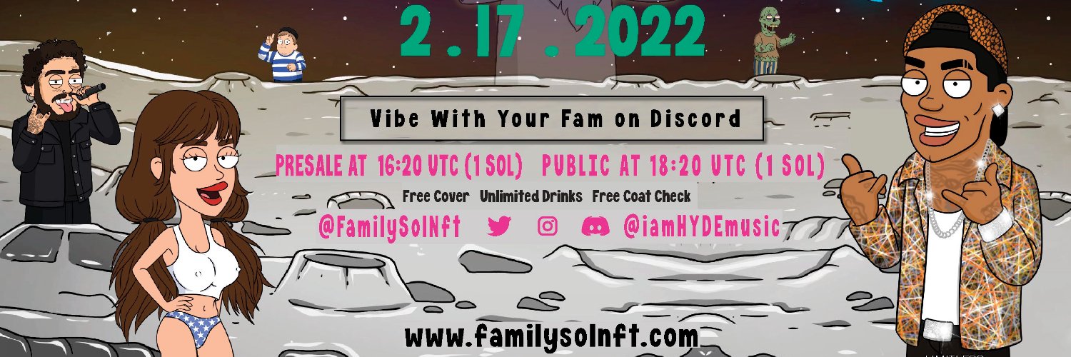 FamilySOL NFT | MONKELABS LAUNCHPAD 17FEB WL3 OPEN banner
