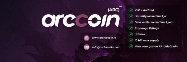 ARC Coin Official Profile Banner