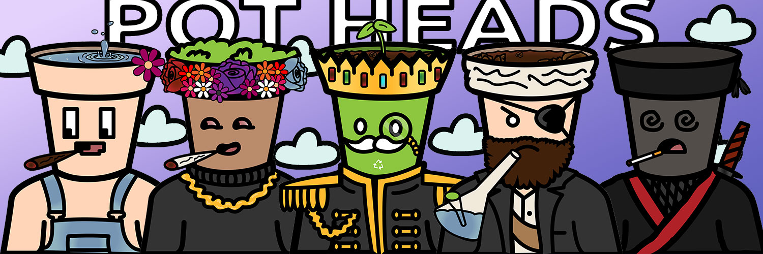 Pot Heads NFT banner