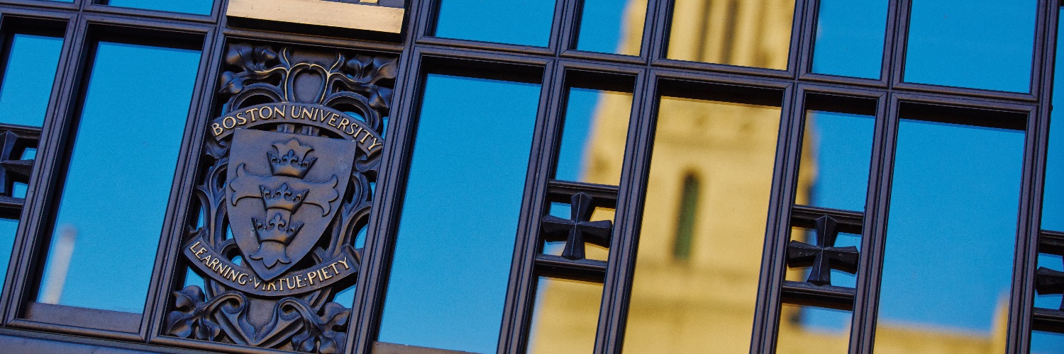 Boston University Provost banner