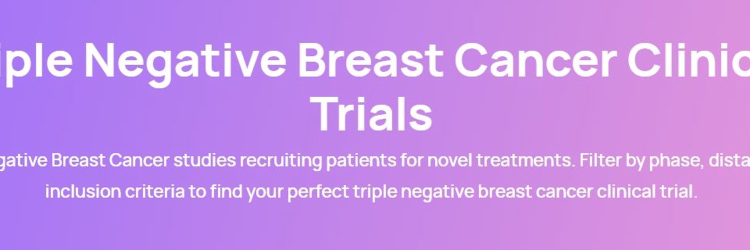 Triple Negative Breast Cancer Trial Tracker Bot Profile Banner