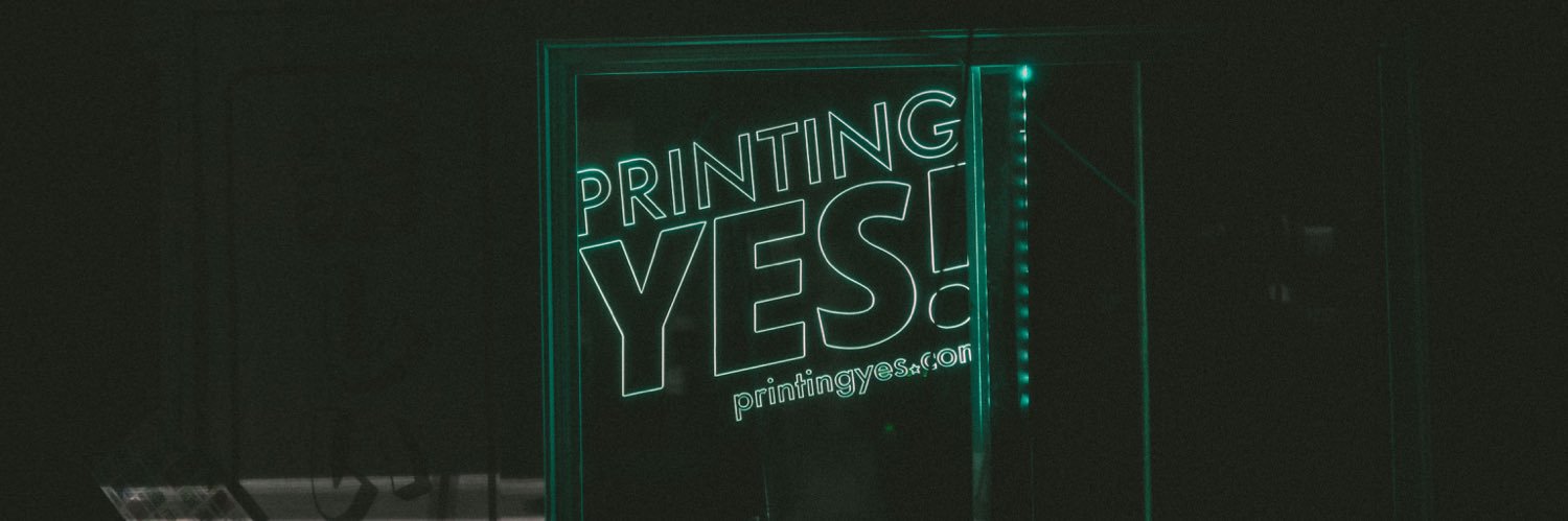 Printing Yes! banner