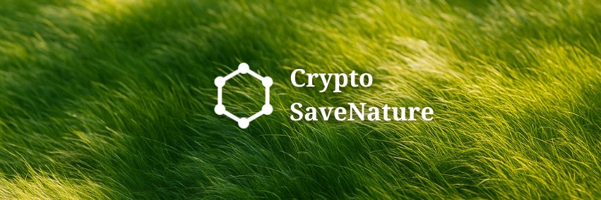 CryptoSaveNature. banner