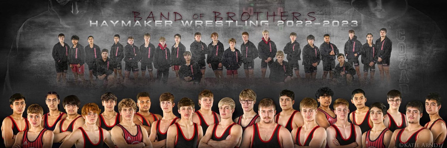 Cozad Haymaker Wrestling banner