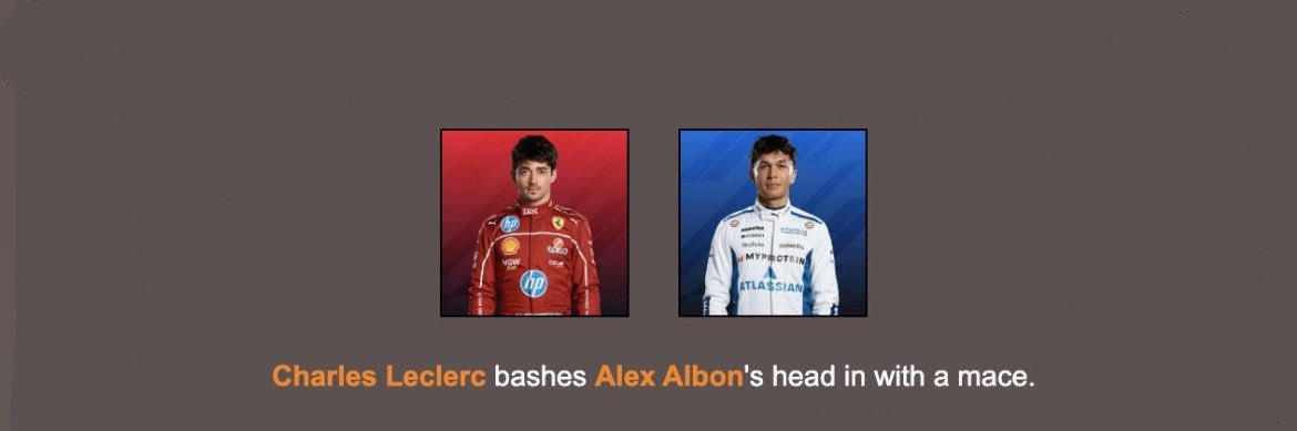 alex albon’s pr manager's banner