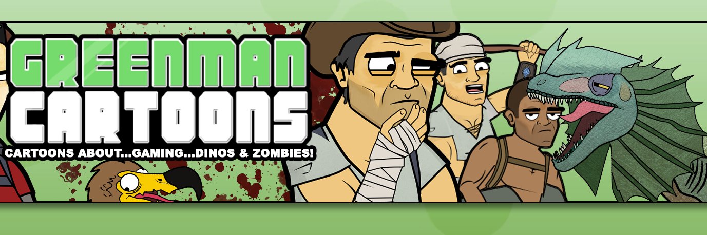 GreenmanCartoons banner