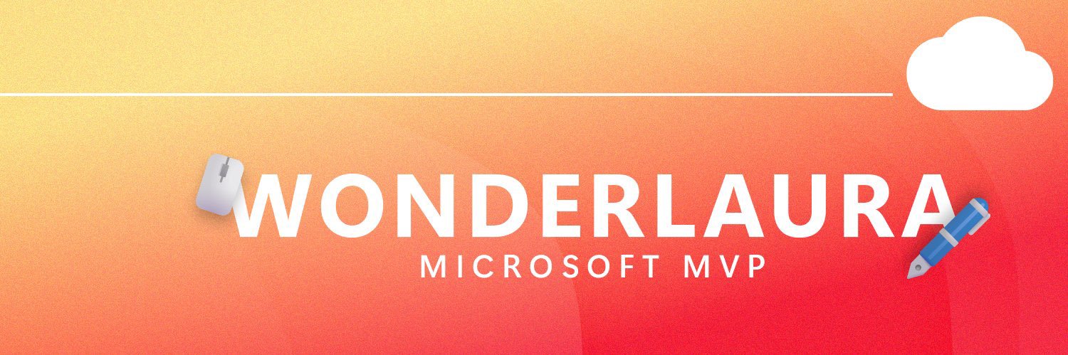 Laura Rogers, Microsoft MVP banner